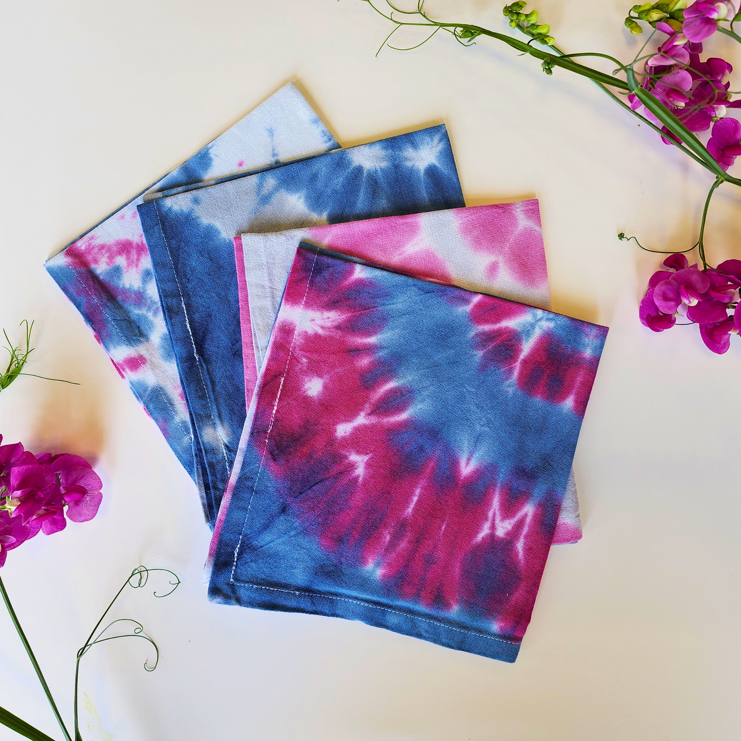 Hand-Dyed Napkin Set - 4